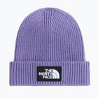 Cappello invernale The North Face Logo Box Cuffed grounded plum