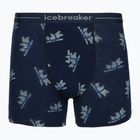 Boxer termici da uomo Icebreaker Merino 150 Anatomica BearTour AOP Boxers midnight navy