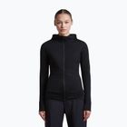 Felpa da trekking donna Icebreaker Merino 200 Realfleece Descender Half Zip Hoodie black