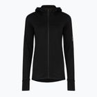 Felpa da trekking donna Icebreaker Merino 300 Realfleece Descender Zip Hoodie black
