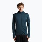 Felpa da trekking uomo Icebreaker Merino 300 Realfleece Descender Zip Hoodie abyss
