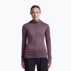 Felpa da trekking donna Icebreaker Merino 200 Realfleece Descender Half Zip Hoodie grey plum