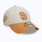 Cappello da baseball New Era WS Patch 9Forty San Diego Padres beige chiaro