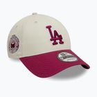 Cappello da baseball New Era WS Patch 9Forty Los Angeles Dodgers beige chiaro