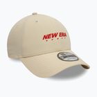 Cappello da baseball New Era NE Tech 9Forty beige chiaro