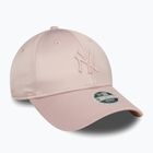 Cappello da baseball New Era Satin 9Forty New York Yankees rosa scuro da donna