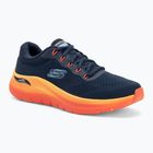 SKECHERS scarpe da uomo Arch Fit 2.0 in pelle navy/multi assetto
