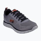 Scarpe da uomo Skechers Track Leshur carbone/arancione