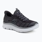 Scarpe da donna SKECHERS Summits Plus Soft Luster carbone/argento