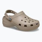 Zoccoli donna Crocs Classic Platform Clog taupe