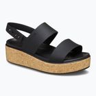 Sandali Crocs Brooklyn Cork Low Wedge donna nero/nero