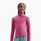 Maglia a maniche lunghe da allenamento per bambini Nike Dri-Fit 1/4 Zip sweet beet/white