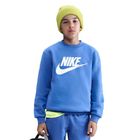 Felpa Nike Sportswear Club Fleece da bambino blu cometa/bianco