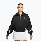 Felpa da tennis donna Nike Advantage Dri-Fit FZ black/white