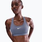 Reggiseno sportivo Nike Swoosh Medium Support world indigo/white