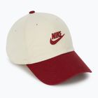 Cappellino con visiera Nike Club Unstructured Futura Wash light khaki/team crimson/team crimson