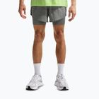 Pantaloncini da running uomo Nike Stride Dri-Fit Hybrid 5" smoke grey