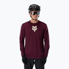 Longsleeve da ciclismo da uomo Fox Racing Ranger Fox Head LS dark maroon