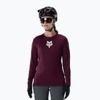 Longsleeve da ciclismo da donna Fox Racing Ranger Fox Head LS dark maroon