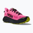 Scarpe da corsa da donna HOKA Challenger 8 neon rose/black