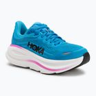 Scarpe da corsa da donna HOKA Bondi 9 blu cielo/fucsia neon