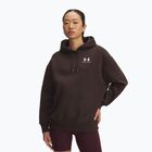 Felpa donna Under Armour Icon Fleece Hoodie kona brown/white