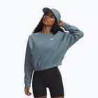 Felpa donna Under Armour Rival Fleece Piped Crew jasper blue/white