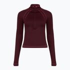Maglia termica uomo Under Armour ColdGear Textured 1/2 Zip dark maroon/fuchsia dusk/metallic silver