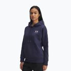 Felpa donna Under Armour Icon Fleece Taped Hoody washed navy/white