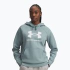 Felpa donna Under Armour Rival Fleece Big Logo Hoody serpentina/bianco