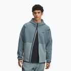 Felpa uomo Under Armour Unstoppable Fleece Full Zip HD jasper blue/serpentine/black