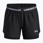Pantaloncini da allenamento per bambini Under Armour UA Tech Play Up 2IN1 Shorts black/black/white