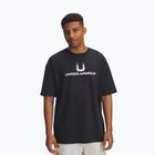T-shirt da uomo Under Armour Logo Heavyweight nero/bianco