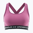 Reggiseno sportivo Under Armour Crossback Mid fuchsia dusk/black/white