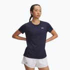 Maglietta da allenamento donna Under Armour Tech Twist midnight navy/white