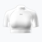 T-shirt da allenamento donna Under Armour HeatGear Crop Mock white/halo gray