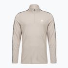 Felpa da uomo Under Armour Tech Taping 1/2 Zip timberwolf taupe/black/white