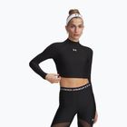 Maglia da allenamento a maniche lunghe da donna Under Armour HeatGear Crop Mock ultimate black/white