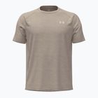 T-shirt da allenamento uomo Under Armour Tech Textured timberwolf taupe/white