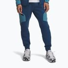 Pantaloni da uomo Under Armour Unstoppable Fleece wham blue/boundless blue/black