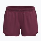 Pantaloncini da allenamento da donna Under Armour Tech Play Up 2IN1 Shorts claret/claret/ox blood