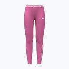 Leggings per bambini Under Armour HeatGear Branded Leggings pink frenzy/white