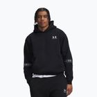 Felpa da uomo Under Armour Icon Fleece Taped Hoodie ultimate black/white