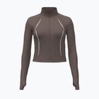 Felpa da allenamento donna Under Armour Meridian Contour Full Zip peppercorn/white/peppercorn