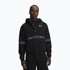 Felpa da uomo Under Armour Icon Fleece Taped Full Zip ultimate black/white