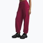 Pantaloni da donna Under Armour Icon Fleece Gym Pant claret/white