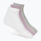 Calze da donna Under Armour Vanish 3 Pack mauve pink/titanium/purple echo