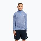 Felpa per bambini New Balance Athletics Quarter Zip Funnel blue gemstone