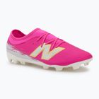 Scarpe da calcio per bambini New Balance Furon Team V8 FG pink heat/sea salt/gold metallic