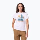 T-shirt da trekking donna Columbia Ruby Springs Graphic Fitted white/get hiked